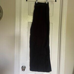 Wide Leg Linen Black Pants New